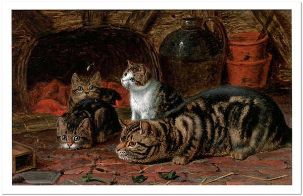 «Открытка Horatio Henry Couldery - The First Lesson (HC05)», бренда Artistic Card - фото №1