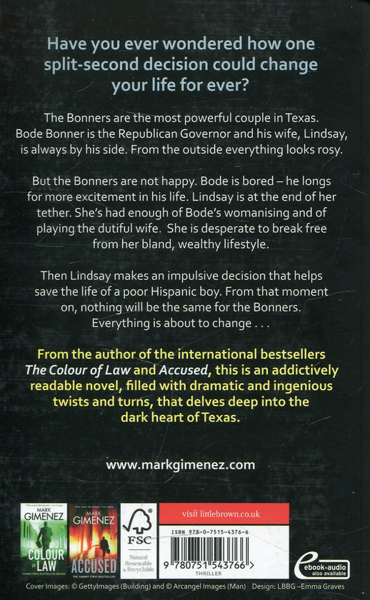 Бумажная книга «The Governor's Wife», автор Марк Гименез - фото №1