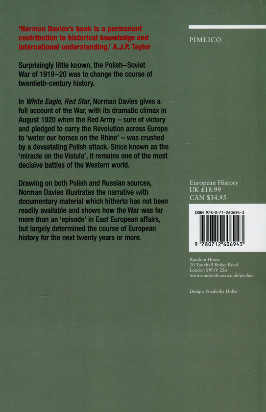 Паперова книга «White Eagle, Red Star. The Polish-Soviet War 1919-20», автор Норман Девіс - фото №1