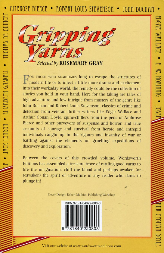 [object Object] «Gripping Yarns», авторов Джек Лондон, Мэри Шелли, Уильям Уилки Коллинз, Редьярд Киплинг, Артур Конан Дойл, Роберт Льюис Стивенсон, Ги де Мопассан, Джозеф Конрад, Эдит Уортон, Эдгар Уоллес, Генри Элджернон Блэквуд, Стивен Крейн, Амброз Бирс, Джон Бакен, Гектор Хью Манро - фото №2 - миниатюра