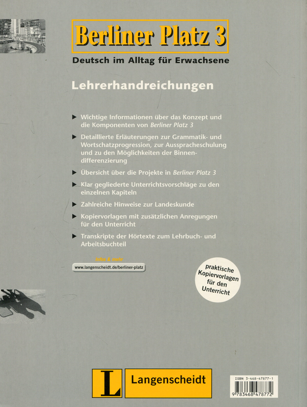 Бумажная книга «Berliner Platz 3. Lehrerhandreichungen», автор Анна Кёкер - фото №1