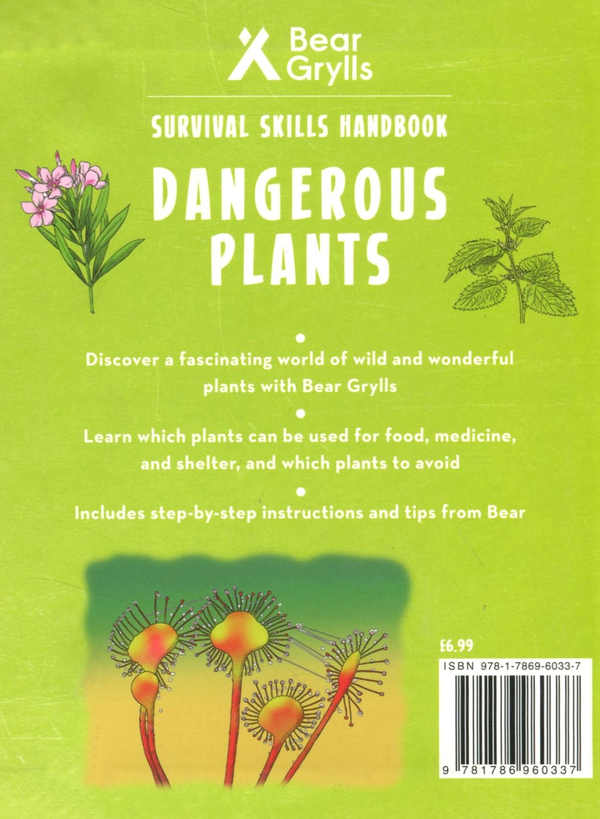 Бумажная книга «Bear Grylls Survival Skills: Dangerous Plants», автор Беар Гриллс - фото №1