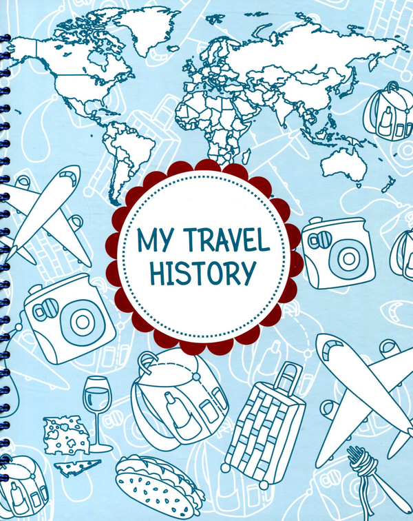 Фотоальбом My Travel History. Бордовий