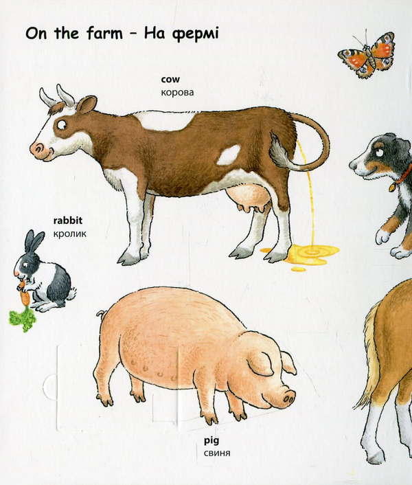 Бумажная книга «My first English words. Animals / Тварини » - фото №1