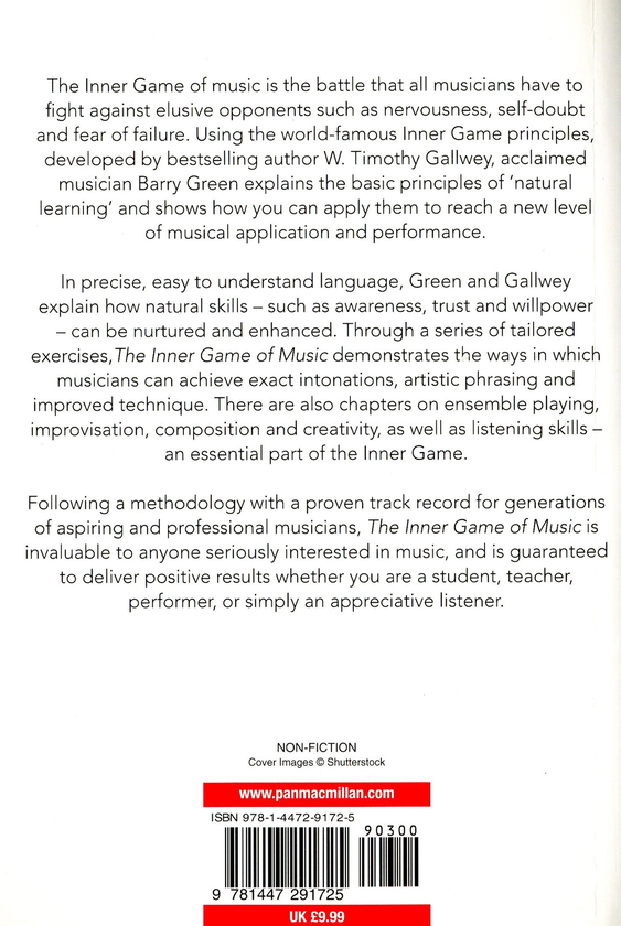 Паперова книга «The Inner Game of Music», авторів Тімоті Голві, Баррі Грін - фото №1