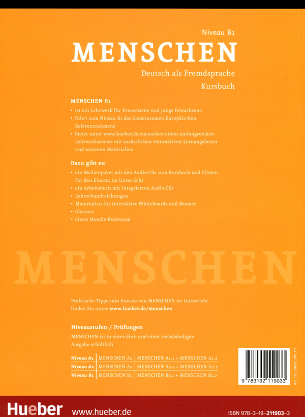 [object Object] «Menschen B1 Kursbuch», авторов Шарлотта Хаберсак, Анжела Пуда, Джулия Браун-Подесша - фото №2 - миниатюра