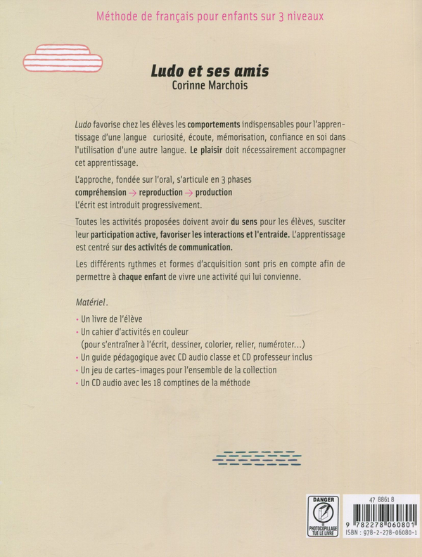 Паперова книга «Ludo et ses amis 1. Livre eleve», автор Коринна Марчес - фото №1