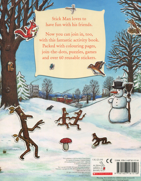 [object Object] «Stick Man Sticker Activity Book», автор Джулия Дональдсон - фото №2 - миниатюра