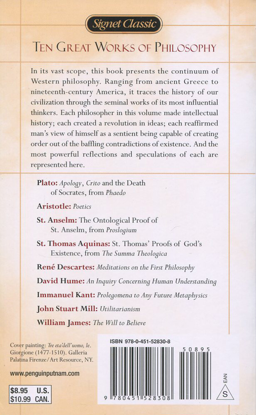 Бумажная книга «The Great Works of Philosophy», авторов Аристотель, Иммануил Кант, Платон, Фома Аквинский, Дэвид Юм, Рене Декарт, Уильям Джеймс, Джон Стюарт Милль, Ансельм Кентерберийский - фото №1