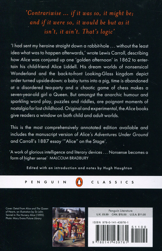 Бумажная книга «Alice's Adventures in Wonderland and Through the Looking Glass. The Centenary Edition», автор Льюис Кэрролл - фото №1