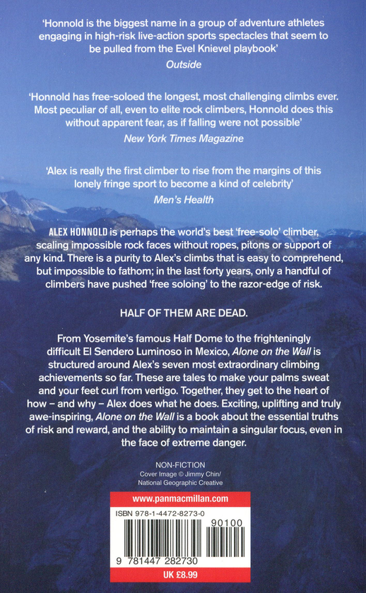Бумажная книга «Alone on the Wall: Alex Honnold and the Ultimate Limits of Adventure», авторов Дэвид Робертс, Алекс Хоннольд - фото №1