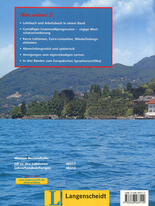 Бумажная книга «Allora, andiamo! Das Italienisch-Lehrwerk. 2 », авторов Мария Марторана-Франк, Маттиас Франк, Кристиана Лукас - фото №1