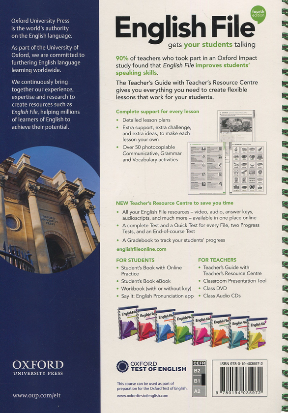 [object Object] «English File: Intermediate: Teacher's Guide with Teacher's Resource Centre», авторів Клайв Оксенден, Крістіна Латам-Кеніґ, Кейт Чомакі - фото №2 - мініатюра