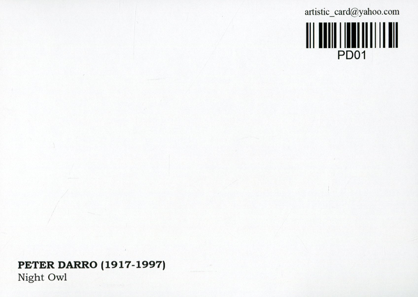 «Открытка Peter Darro — Night Owl (PD01)», бренда Artistic Card - фото №1