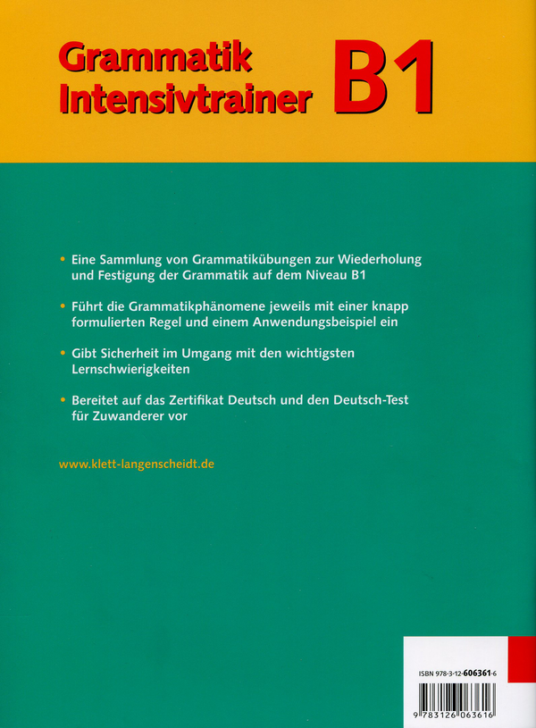 Бумажная книга «Grammatik Intensivtrainer B1», автор Magdalena Ptak - фото №1