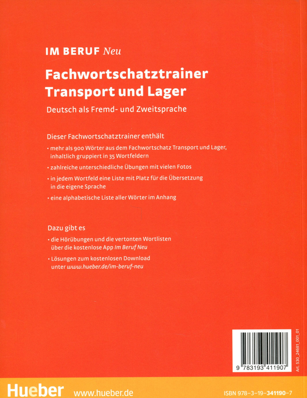 Бумажная книга «Im Beruf Neu Fachwortschatztrainer Transport und Lager», автор Дагмар Гирсберг - фото №1