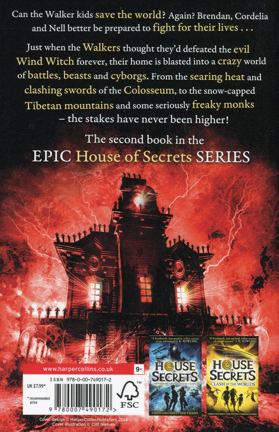 Бумажная книга «House of Secrets. Book 2. Battle of the Beasts», авторов Нед Виззини, Крис Коламбус - фото №1