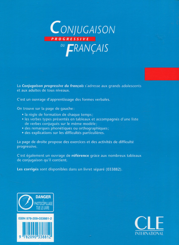 Паперова книга «Conjugaison progressive du francais», автор Оділь Гранд-Клемент - фото №1