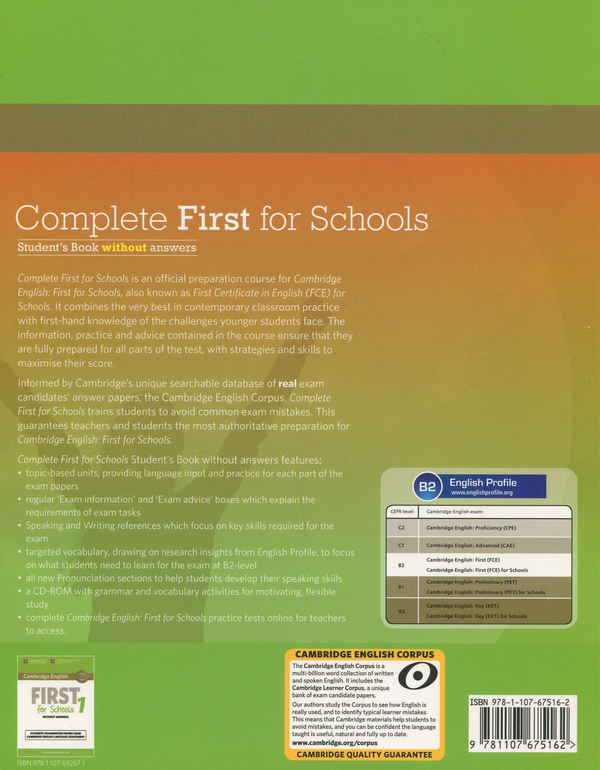 Паперова книга «Complete First for Schools Student's Pack (+ Workbook and CD-ROM)», автор Гай Брук-Харт - фото №1