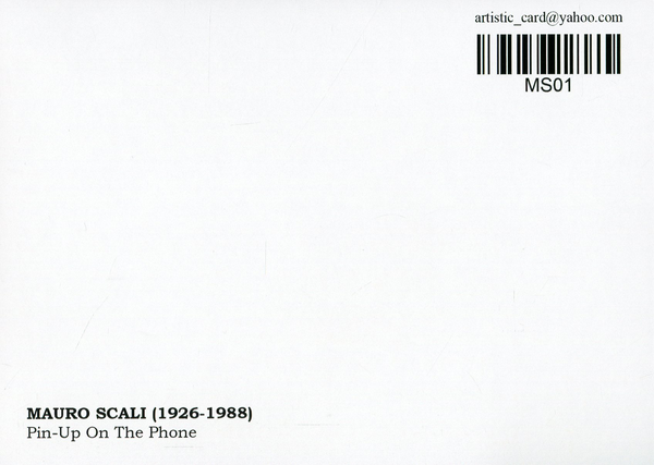  «Открытка Mauro Scali — Pin-Up On The Phone (MS01)», бренда Artistic Card - фото №1