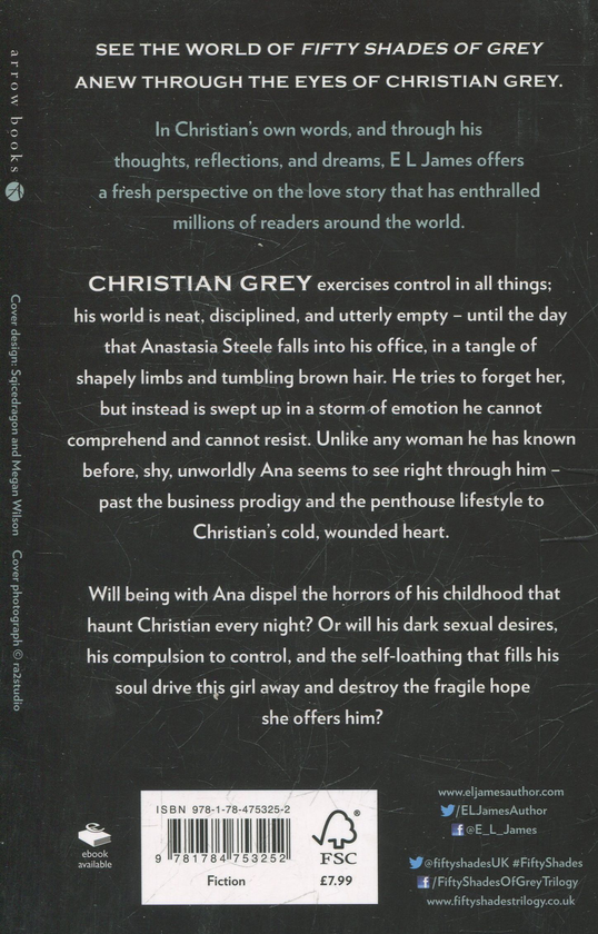 [object Object] «Fifty Shades of Grey as Told by Christian», автор Е. Л. Джеймс - фото №2 - мініатюра