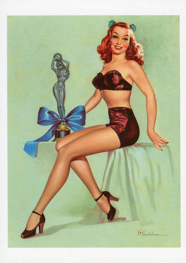 «Открытка Simon Vanderlaan — Pin-Up Award (SV02)», бренда Artistic Card - фото №1
