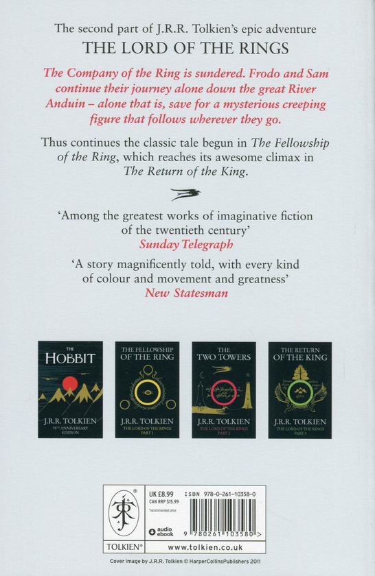 Бумажная книга «The Lord of the Rings. Book 2. The Two Towers», автор Джон Р. Р. Толкин - фото №1