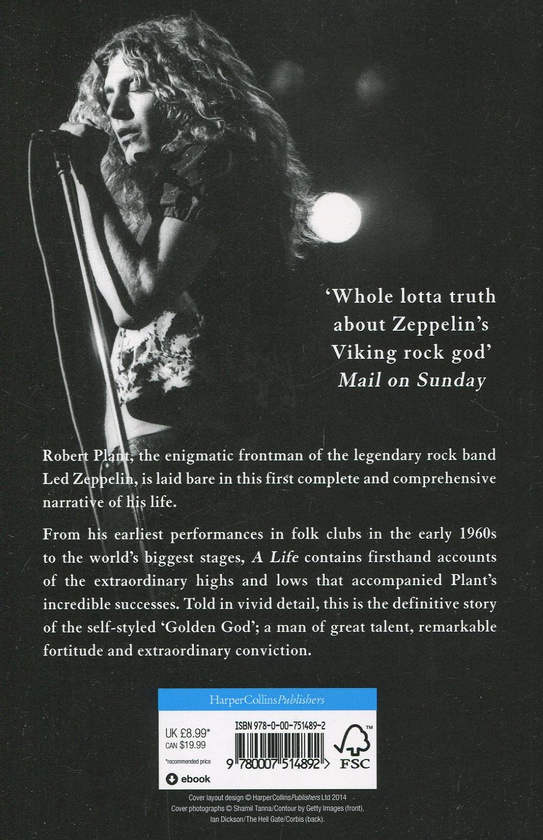 Паперова книга «Robert Plant: a Life: The Biography», автор Пол Ріс - фото №1