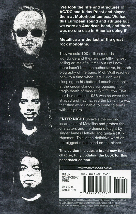 Паперова книга «Metallica. Enter Night. The Biography», автор Мік Уолл - фото №1