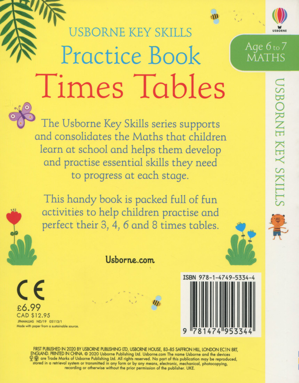 Паперова книга «Times Tables Practice Book 6-7» - фото №1