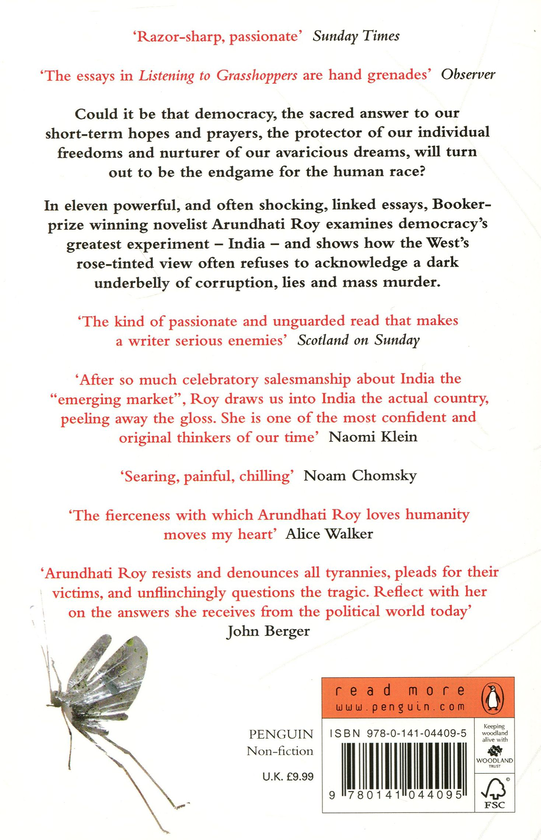 Бумажная книга «Listening to Grasshoppers», автор Арундати Рой - фото №1