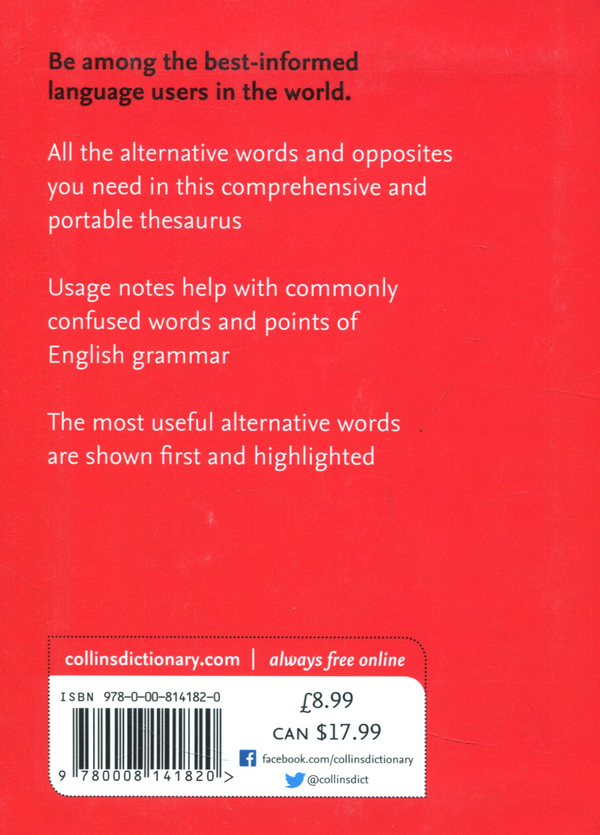 Паперова книга «Collins English Thesaurus: Pocket edition» - фото №1