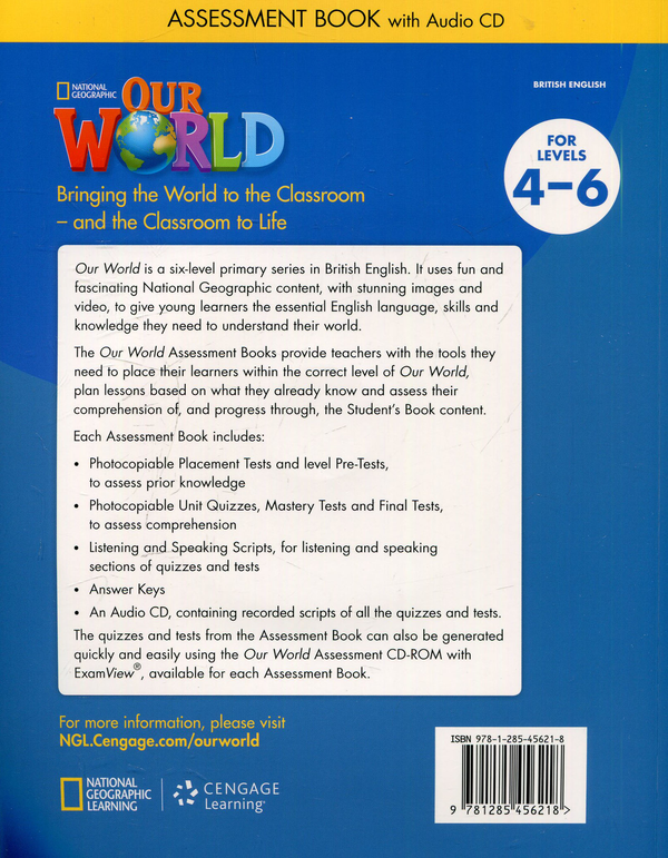 Бумажная книга «Our World 4-6 Assessment Book + Audio CD» - фото №1