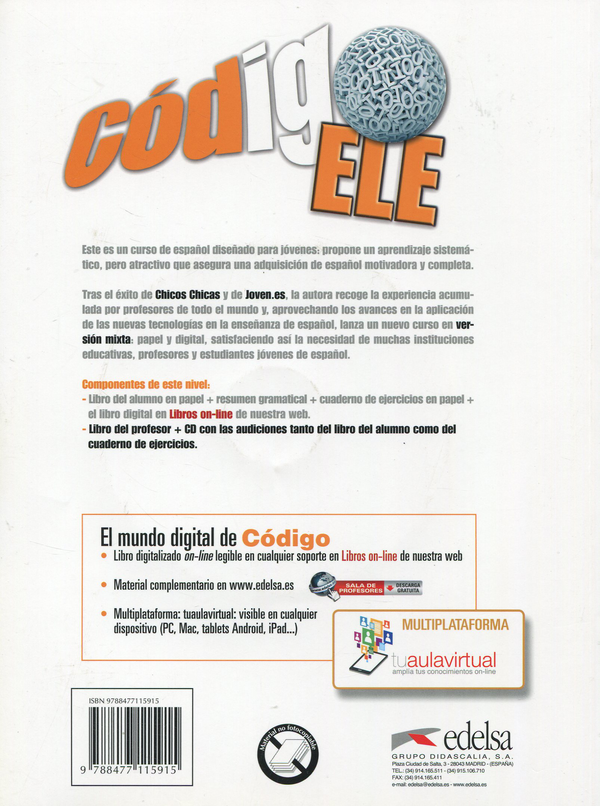 Паперова книга «Codigo ELE 4. Libro del profesor + CD audio», автор Росанжела Дантас - фото №1