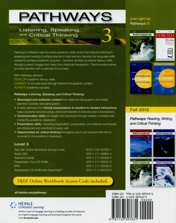 [object Object] «Pathways. Listening, Speaking, and Critical Thinking 3 (+ online Workbook access code)», авторів Бекі Тарвер Чейз, Крістін Л. Йоханнсен - фото №2 - мініатюра