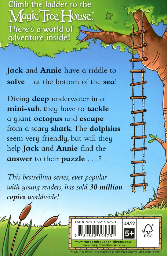 Паперова книга «Magic Tree House 9: Diving with Dolphins», автор Мері Поуп Осборн - фото №1
