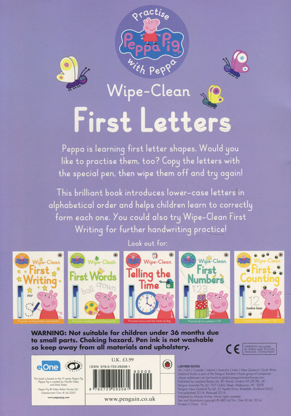 [object Object] «Practise with Peppa. Wipe-Clean First Letters» - фото №2 - мініатюра