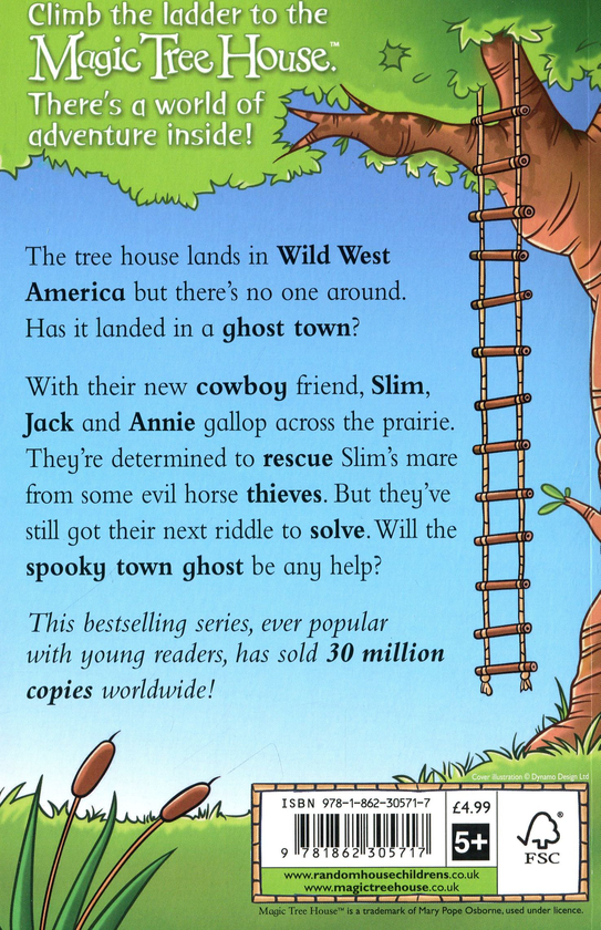 Паперова книга «Magic Tree House 10: A Wild West Ride», автор Мері Поуп Осборн - фото №1