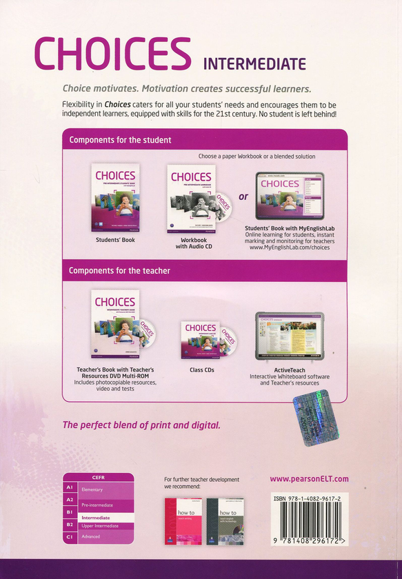 [object Object] «Choices Intermediate. Teacher's Book (+ DVD Multi-Rom)», автор Емма Злачта - фото №2 - мініатюра