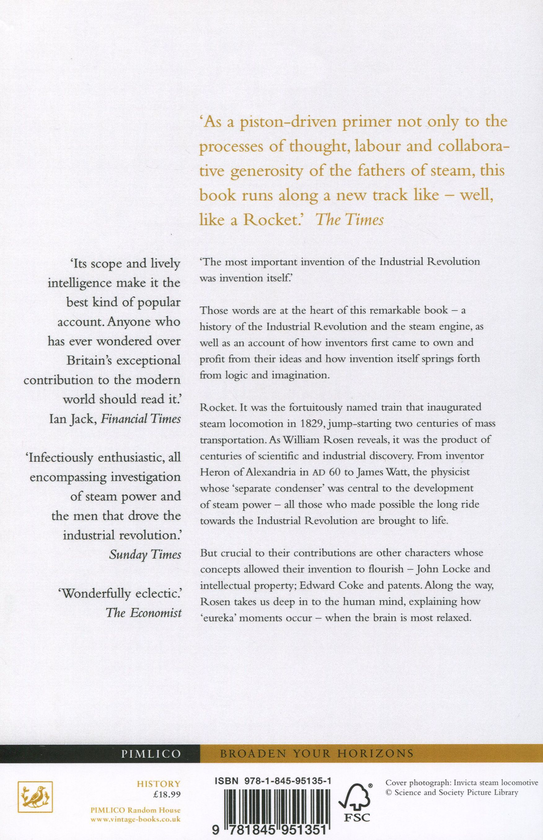Бумажная книга «The Most Powerful Idea in the World. A Story of Steam, Industry and Invention», автор Уильям Розен - фото №1
