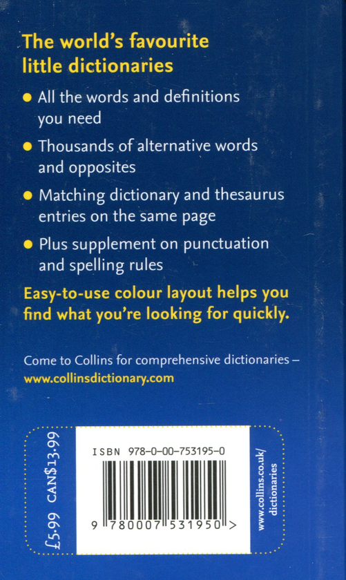 Паперова книга «Collins Mini. English Dictionary & Thesaurus» - фото №1