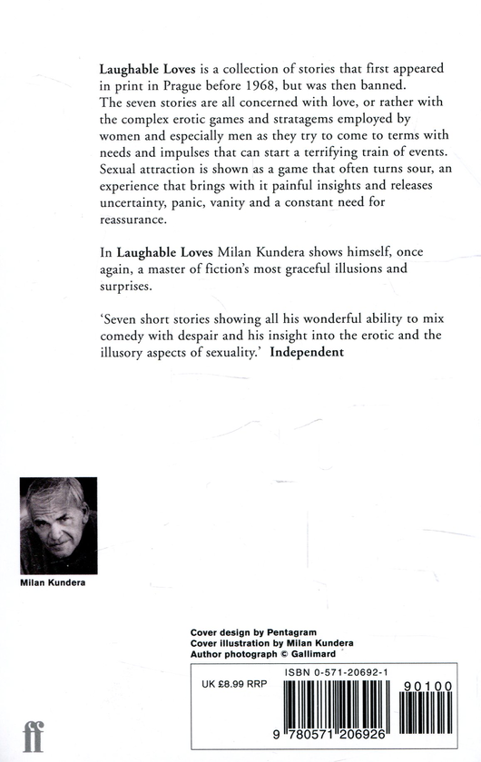 Паперова книга «Laughable Loves», автор Мілан Кундера - фото №1