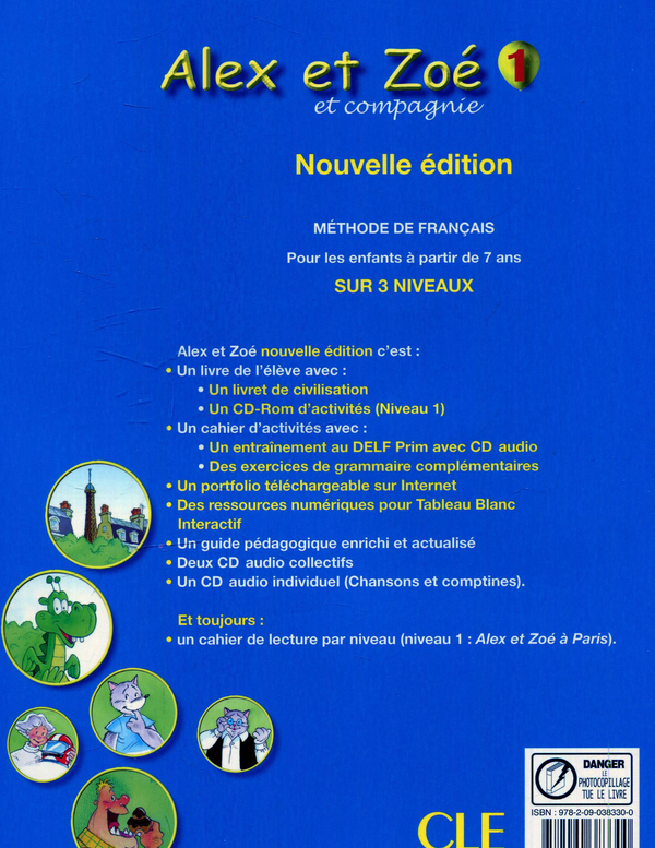 Бумажная книга «Alex et Zoe et compagnie: Livre de l'eleve (+ Livret de civilisation, + CD-ROM)» - фото №1