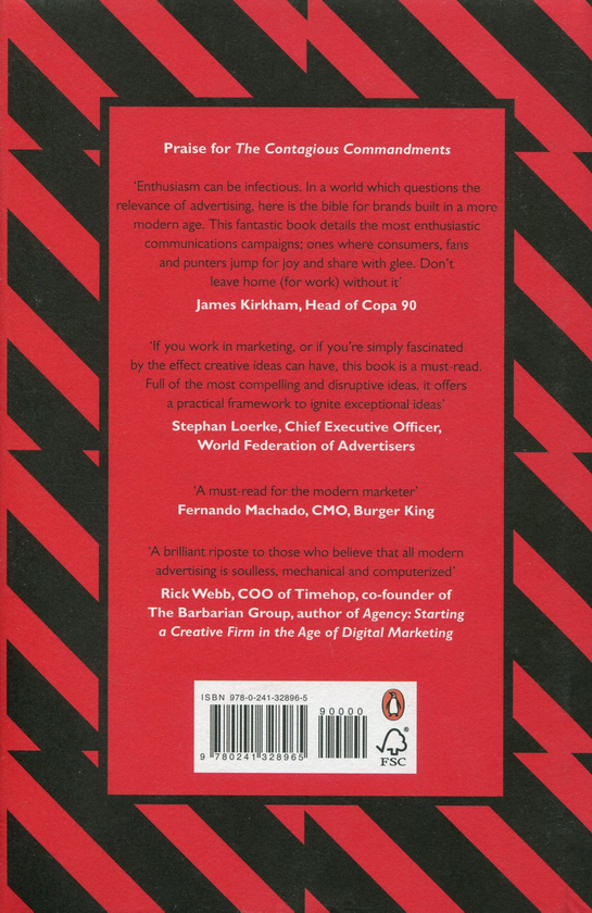Паперова книга «The Contagious Commandments. Ten Steps to Brand Bravery», авторів Пол Кемп-Робертсон, Кріс Барт - фото №1