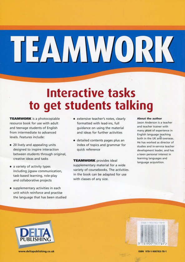 Паперова книга «Teamwork: Interactive Tasks to Get Students Talking», автор Джейсон Андерсон - фото №1