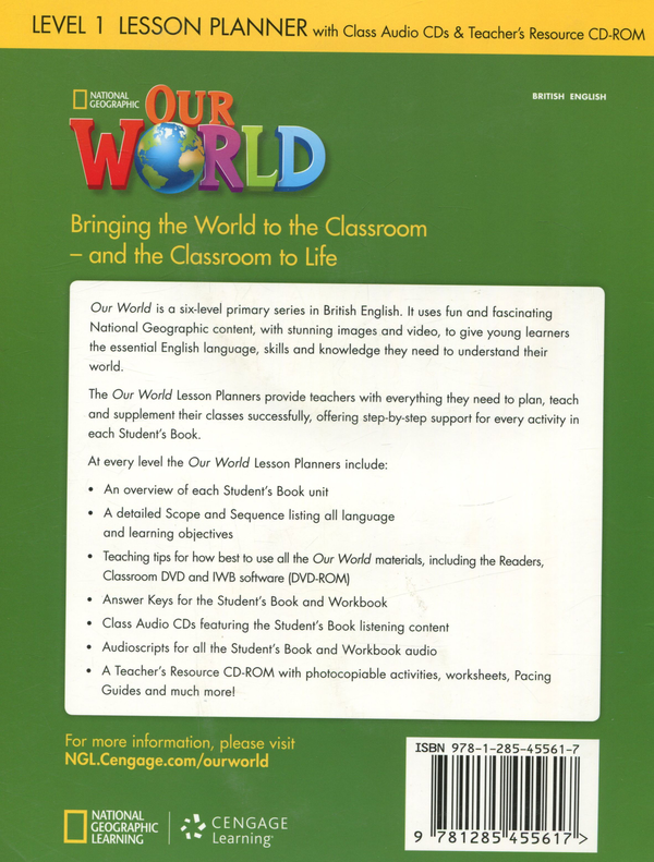[object Object] «Our World. Level 1. Lesson Planner (+ 2 CD, Teachers Resource CD-ROM)» - фото №2 - мініатюра
