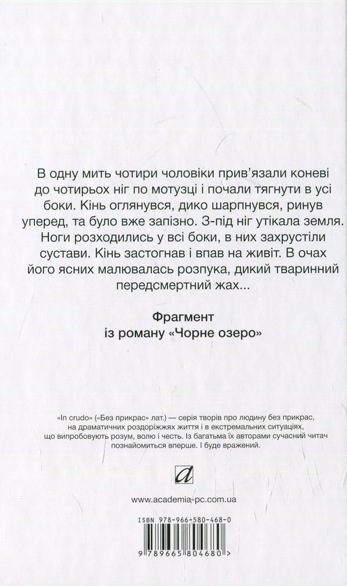 Бумажная книга «Чорне озеро (Кара-Кол)», автор Владимир Гжицкий - фото №1