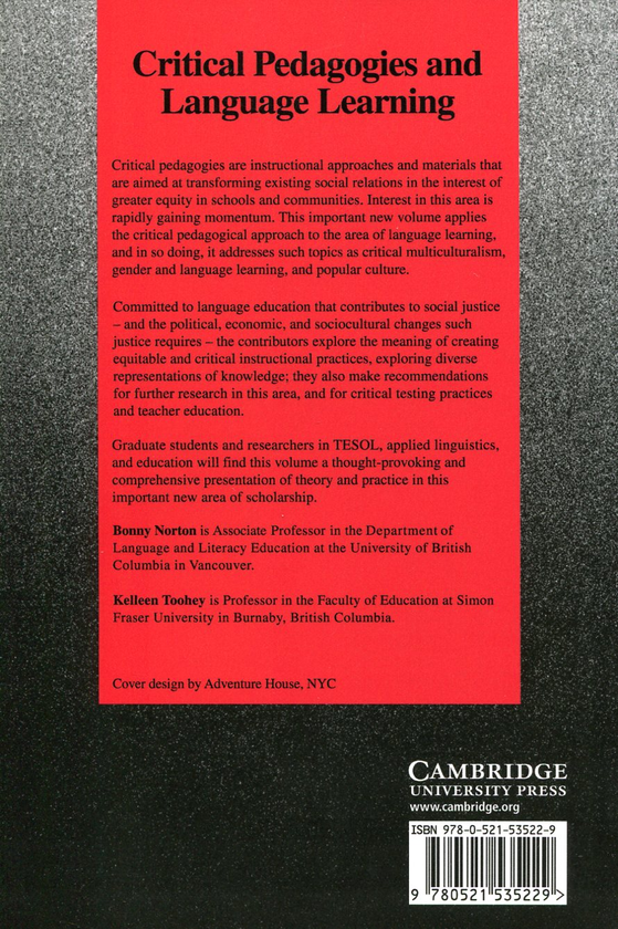 Бумажная книга «Critical Pedagogies and Language Learning» - фото №1