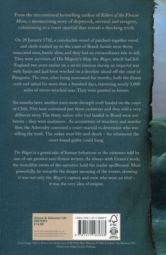 Паперова книга «The Wager», автор Девід Гранн - фото №1