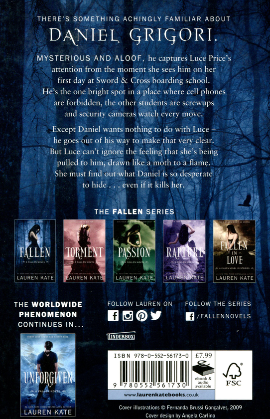 Бумажная книга «Fallen», автор Лорен Кейт - фото №1